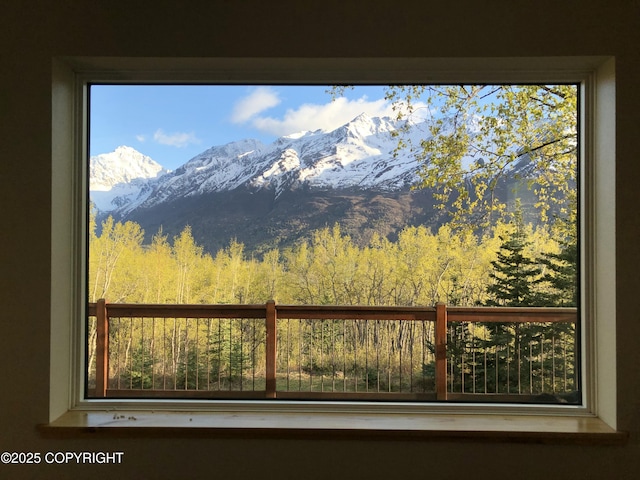 4477 Panther Dr, Eagle River, AK 99577 - detailed view of mountains and a heavily wooded area