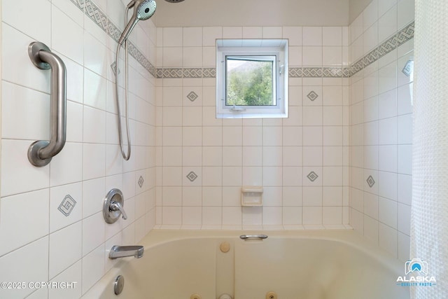 4477 Panther Dr, Eagle River, AK 99577 - full bathroom with a combined bath / shower with jetted tub