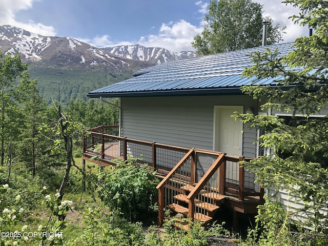 4477 Panther Dr, Eagle River, AK 99577 - view of outdoor structure featuring a mountain view