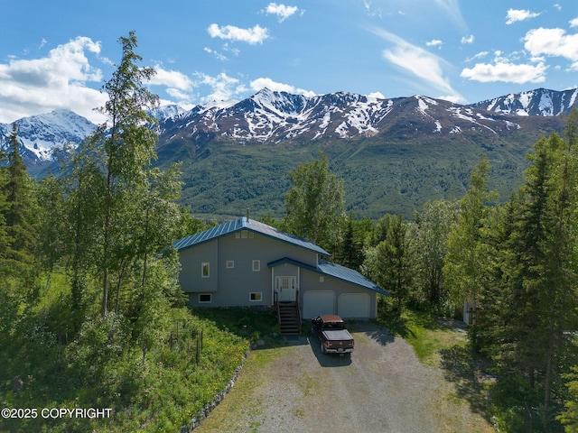 4477 Panther Dr, Eagle River, AK 99577 - mountain view with a forest