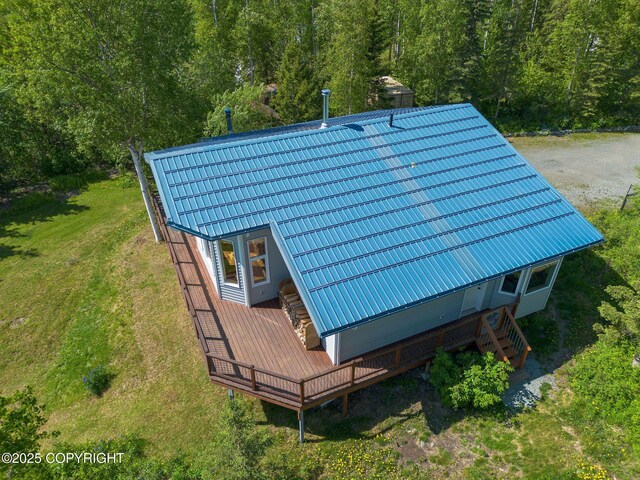 4477 Panther Dr, Eagle River, AK 99577 - exterior view of metal roof