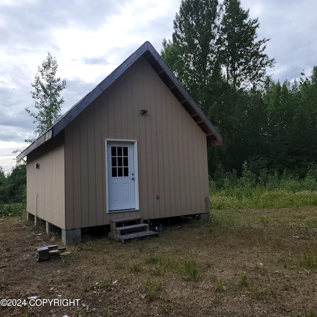 view of outbuilding