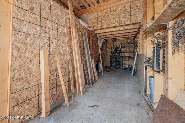 view of storage room