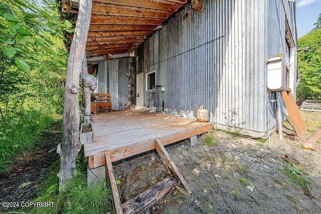 view of wooden terrace