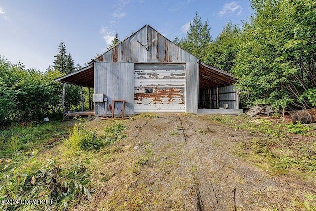 view of outbuilding