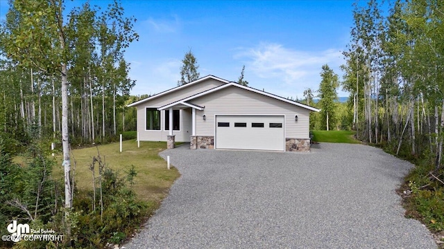 view of front of home featuring a garage