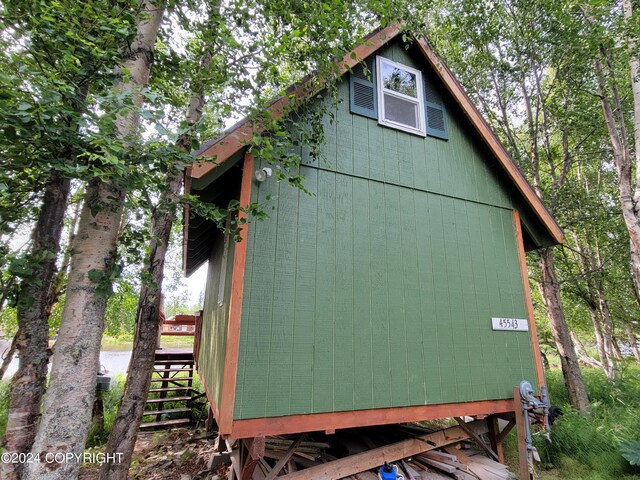 view of outdoor structure