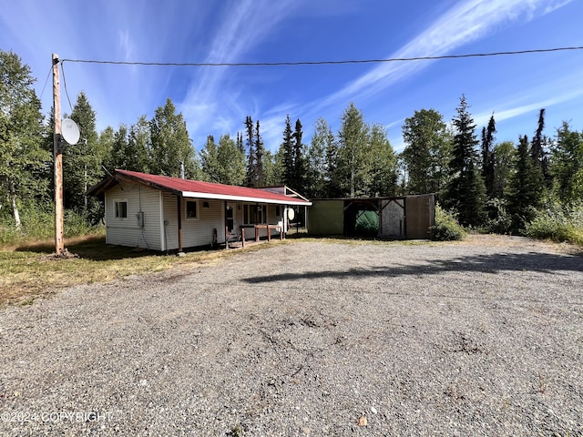 view of front of home