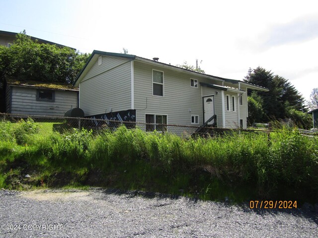 view of front of home