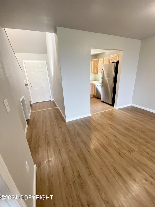 interior space featuring light hardwood / wood-style flooring