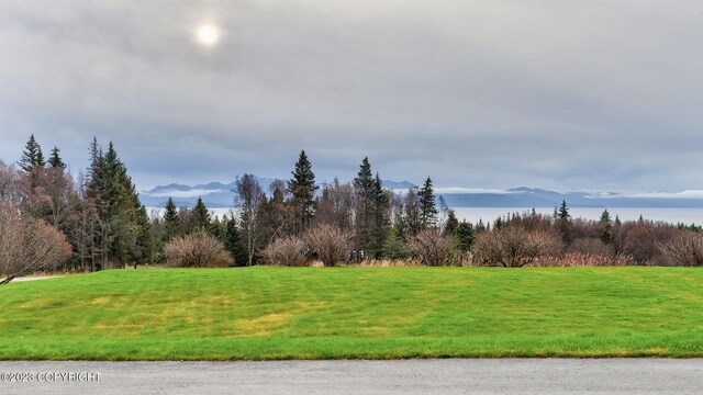 exterior space with a mountain view