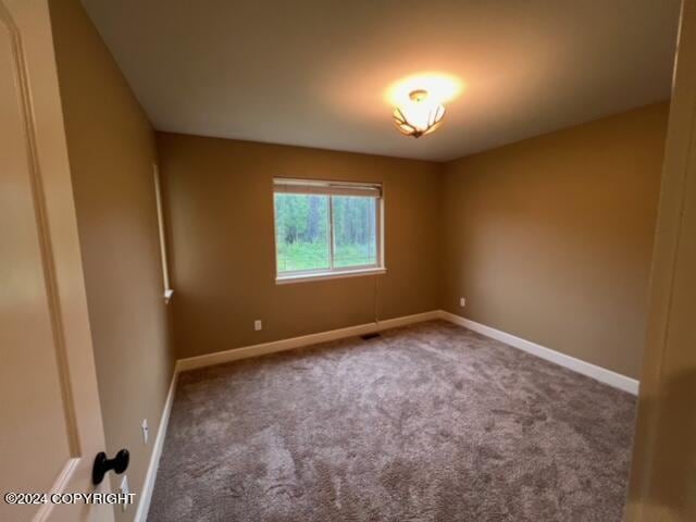 empty room featuring carpet flooring