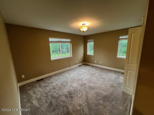 view of carpeted empty room