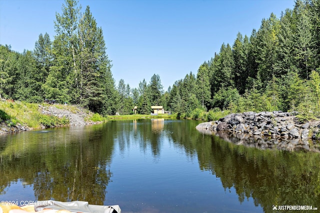 view of water feature