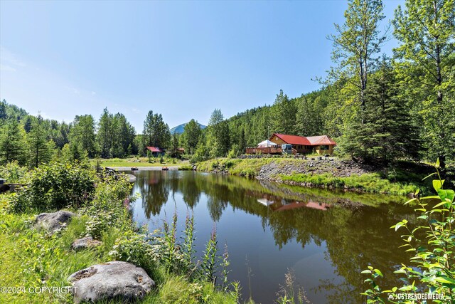 water view featuring a mountain view