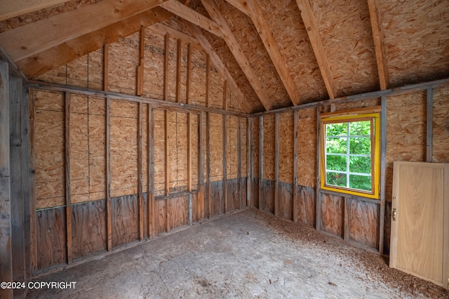 view of storage area