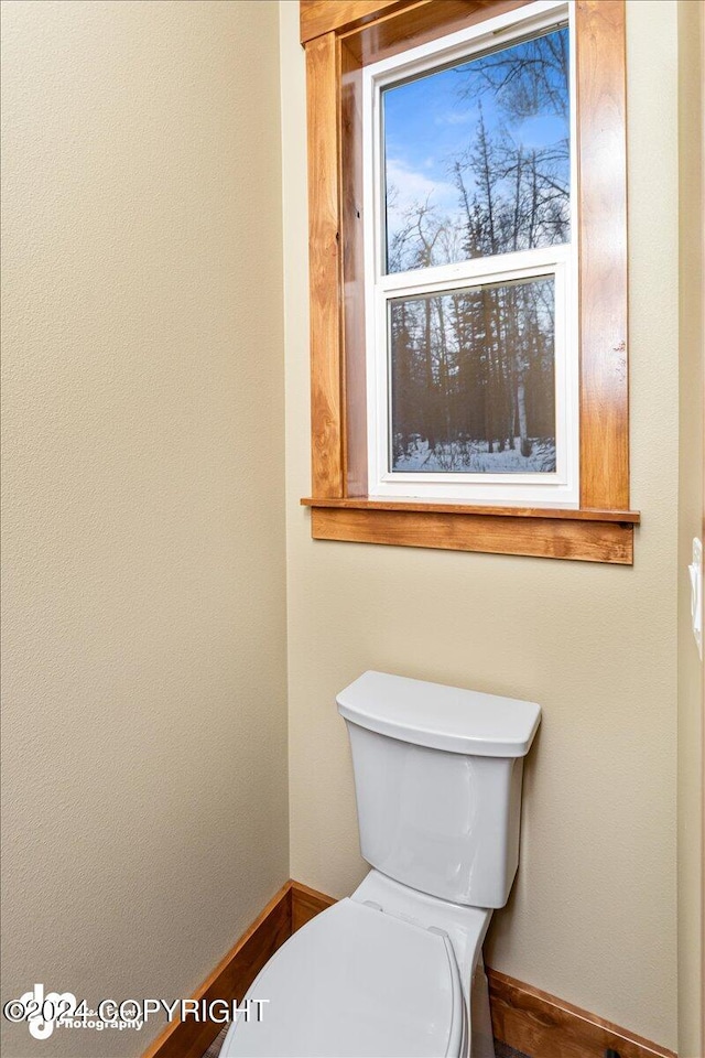 bathroom featuring toilet