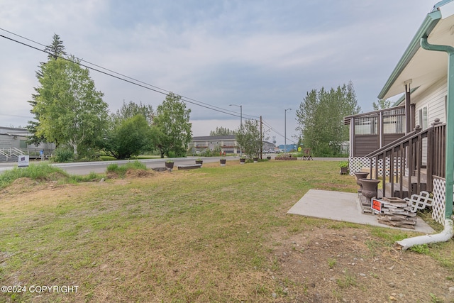 view of yard featuring a patio