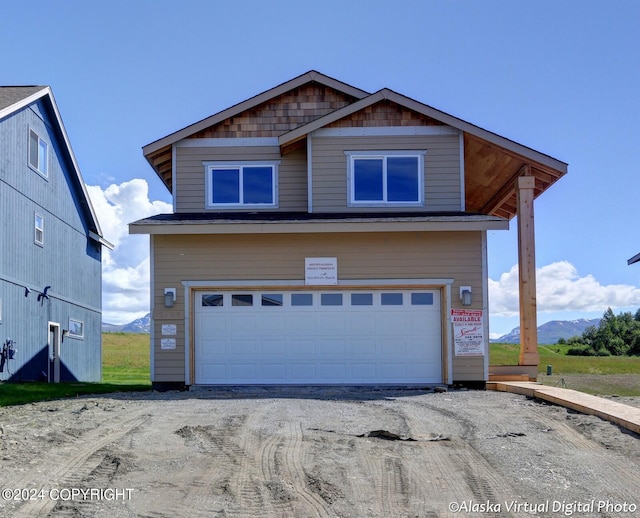 view of front of house featuring a garage