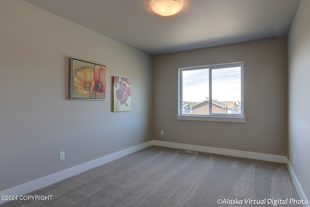 view of carpeted empty room