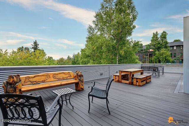 view of wooden terrace