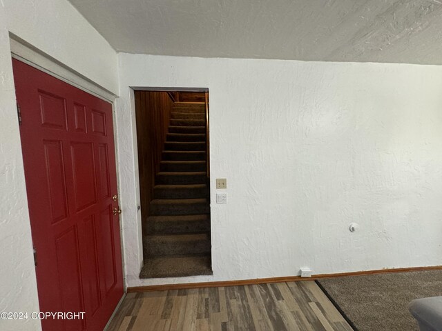 interior space with wood-type flooring