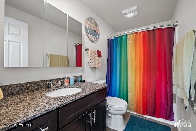 12230 Rainbow Ave, Anchorage, AK 99516 - bathroom featuring vanity and a shower with shower curtain