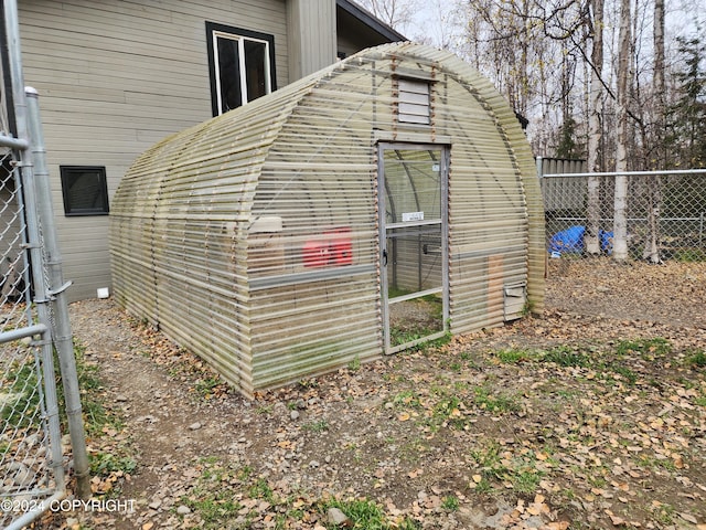 view of outdoor structure