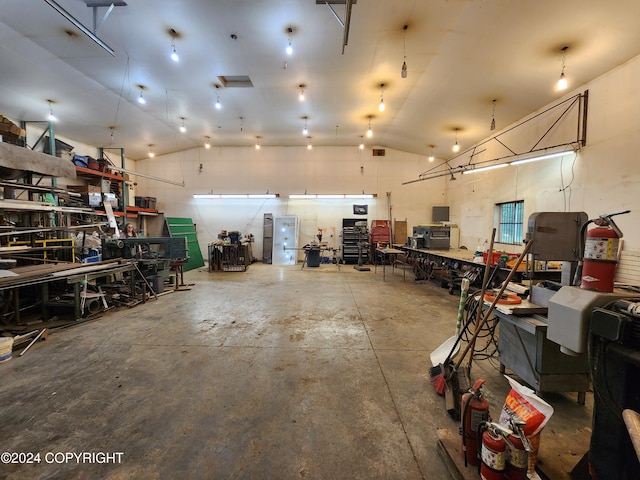 20527 Mark Cir, Chugiak, AK 99567 - garage featuring a workshop area