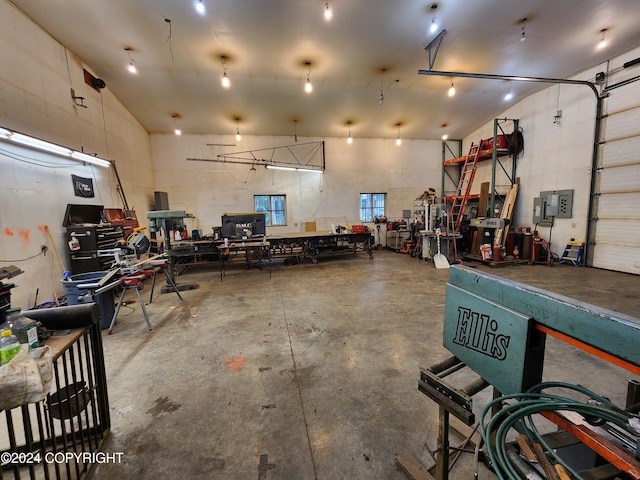 20527 Mark Cir, Chugiak, AK 99567 - garage featuring a workshop area