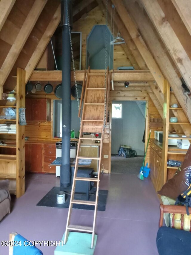 view of attic