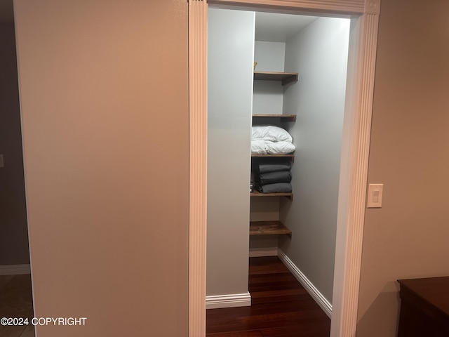 view of closet