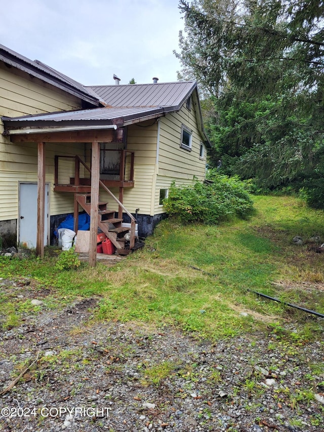 view of home's exterior