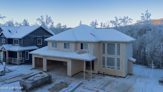 view of rear view of property