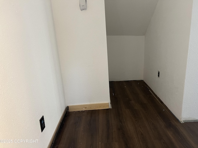 additional living space with wood finished floors