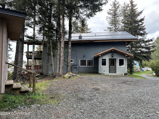 345 C St, Seldovia, AK 99663 - view of front of home featuring metal roof