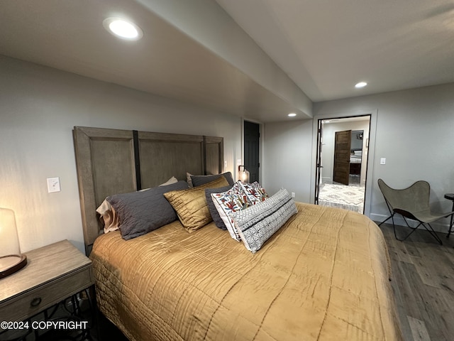 345 C St, Seldovia, AK 99663 - bedroom with wood finished floors and recessed lighting