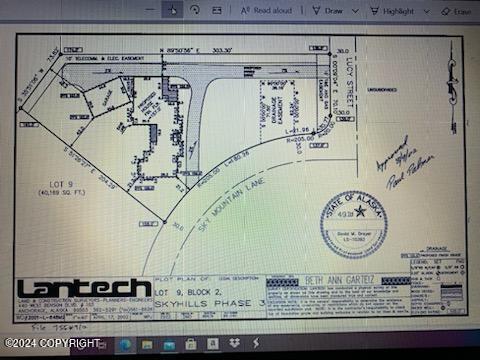 8100 Sky Mountain Ln, Anchorage, AK 99502 - survey map / technical document