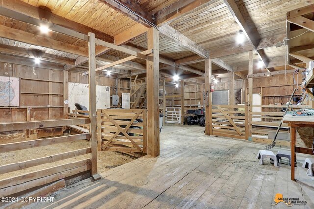 view of horse barn