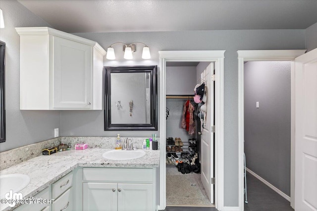 bathroom featuring vanity