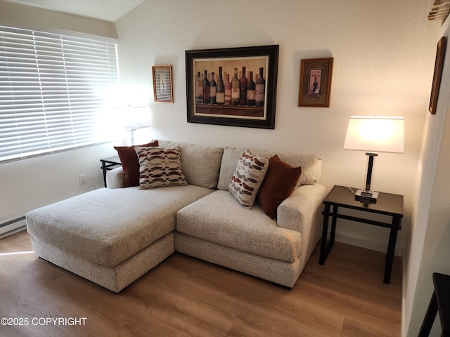 4342 Reka Dr, Anchorage, AK 99508 - living room with wood finished floors and vaulted ceiling