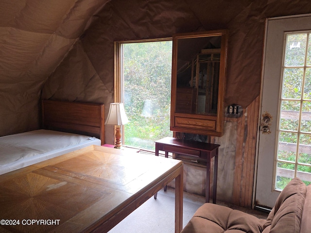 bedroom with multiple windows