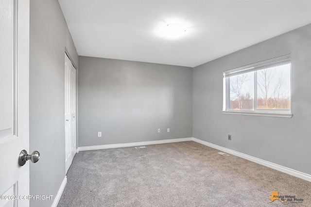 view of carpeted empty room