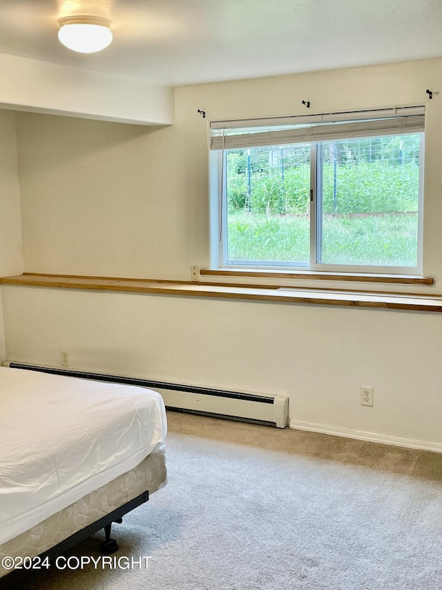 41385 Ptarmigan Heights Dr, Homer, AK 99603 - carpeted bedroom with baseboard heating and baseboards