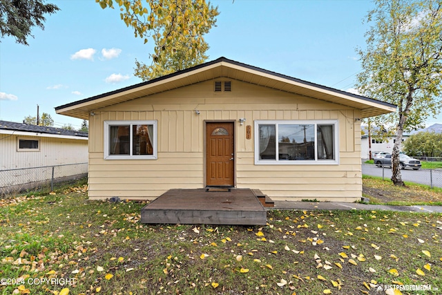 view of back of property