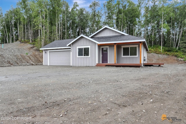 view of front of house featuring a garage