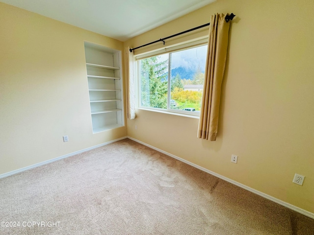 view of carpeted empty room