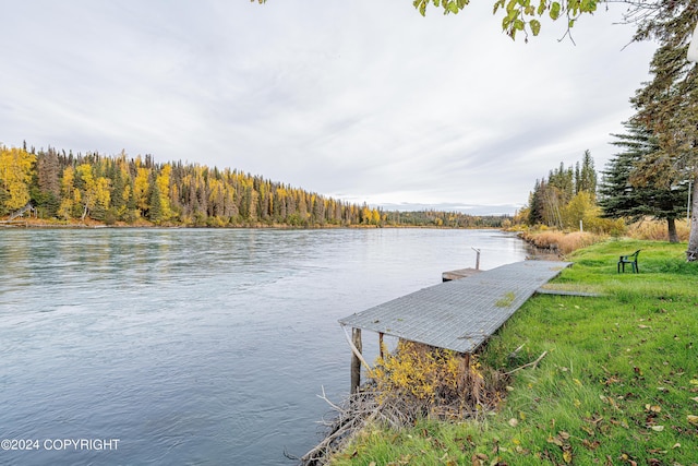 37325 Funny Moose Ln, Soldotna, AK 99669 - dock area featuring a water view and a view of trees