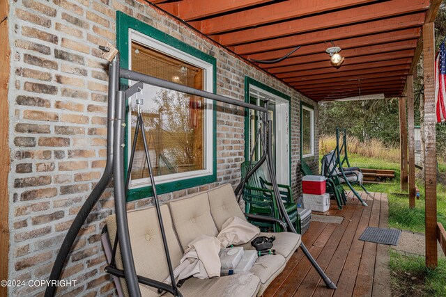 37325 Funny Moose Ln, Soldotna, AK 99669 - view of deck