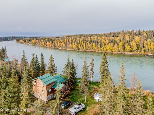 37325 Funny Moose Ln, Soldotna, AK 99669 - water view with a heavily wooded area